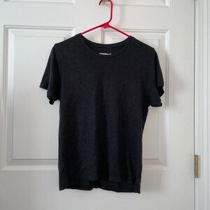 New Outerknown Neptune Tee Hemp Blend Round Neck  T-Shirt Pitch Black Small